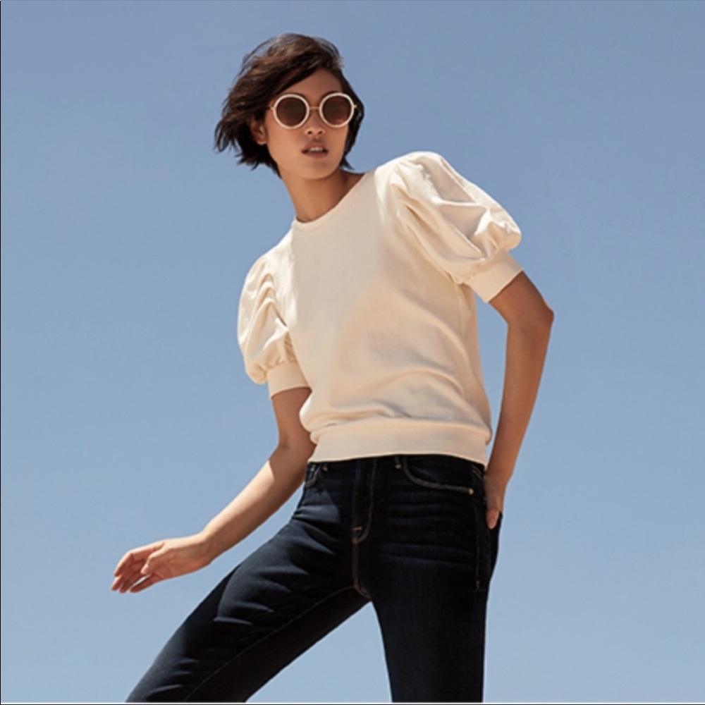 Frame Cream Balloon Shirt